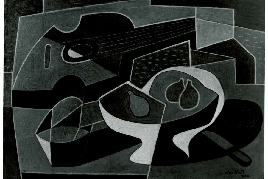 Jaroslav Král, Kubistické zátiší, 1932, olej, plátno; foto: Alena Urbánková
